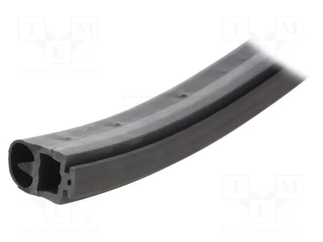 Heightened protection rubber strip; 230VAC; 24VDC; -20÷55°C GELBAU GEL-3100.1610N