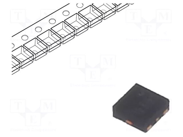 IC: voltage regulator; LDO,linear,fixed; 3.3V; 0.3A; XDFN4; SMD ONSEMI NCP115AMX330TBG