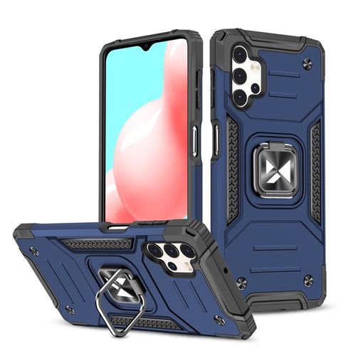 Wozinsky Ring Armor tough hybrid case cover + magnetic holder for Samsung Galaxy A23 blue, Wozinsky 9145576243398 9145576243398