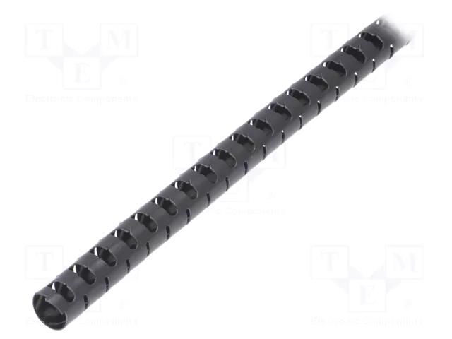 Spiral wrapping; 16mm; polyamide; black; Helawrap HWPAV0; UL94V-0 HELLERMANNTYTON HWPAV016-PA6V0-BK