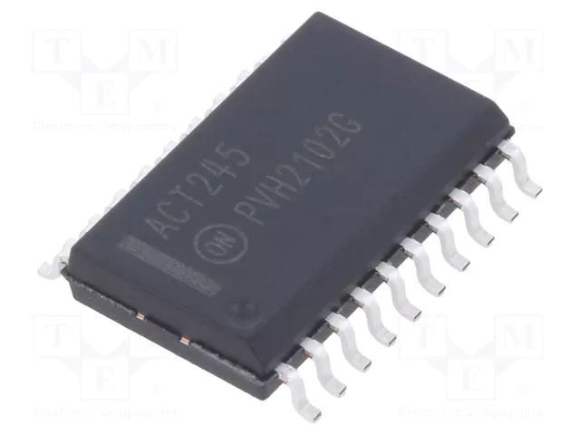 IC: digital; bidirectional,transceiver; Ch: 8; SMD; SO20; ACT ONSEMI MC74ACT245DWG