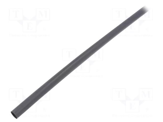 Heat shrink sleeve; glueless; 3: 1; 9mm; L: 1.2m; black; polyolefine TE Connectivity RNF-3000-9/3-0-STK