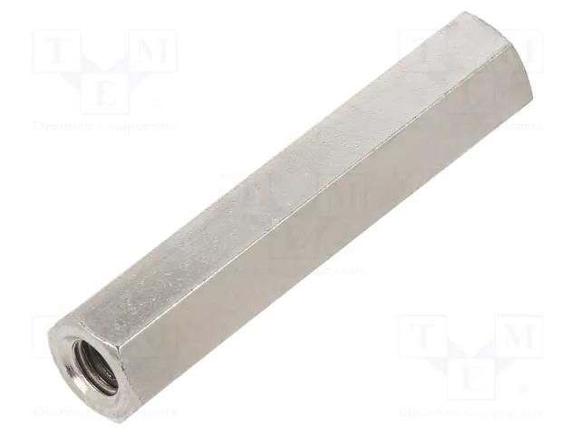 Screwed spacer sleeve; 25mm; Int.thread: M2; hexagonal DREMEC TFF-M2X25/DR141