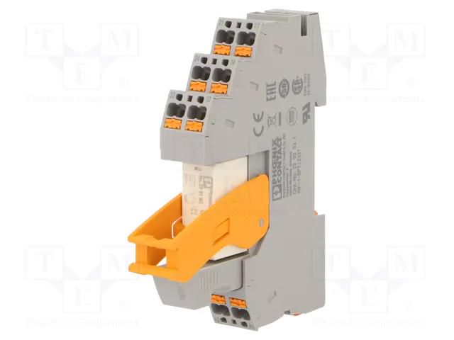 Relay: interface; DPDT; Ucoil: 24VDC; 8A; 8A/250VAC; 8A/250VDC PHOENIX CONTACT RIF-1RPT-24DC/2X21