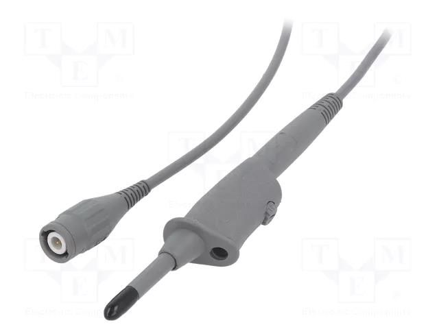 Probe: for oscilloscope; 0÷250MHz; 10: 1; 1.2ns; 10÷35pF; grey; 1.2m STÄUBLI 68.9871-12028