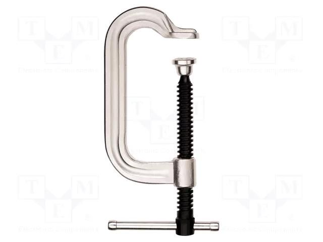 Universal clamp; steel; C; max.200mm; metalworks; 1.5kN BESSEY VC8