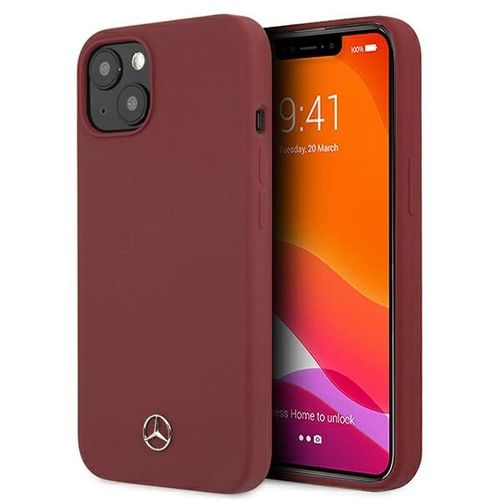 Mercedes Silicone Line Case for iPhone 13 mini - Red, Mercedes 3666339019815 3666339019815