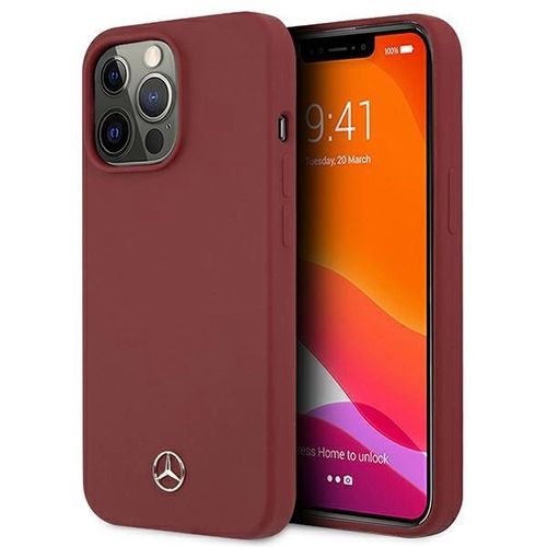 Mercedes Silicone Line Case for iPhone 13 Pro Max - Red, Mercedes 3666339019846 3666339019846