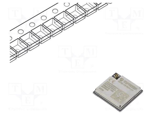 Module: IoT; WiFi; external; SMD; 13.2x12.5x2.4mm; I-PEX (u.FL) ESPRESSIF ESP32C3-MINI-1U-N4