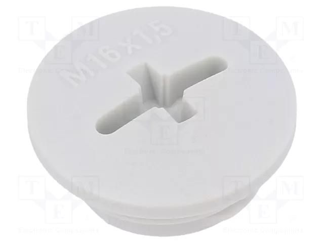 Stopper; M16; 1.5; IP56; polyamide; black; Thread: metric; 6mm BM GROUP BM4616N