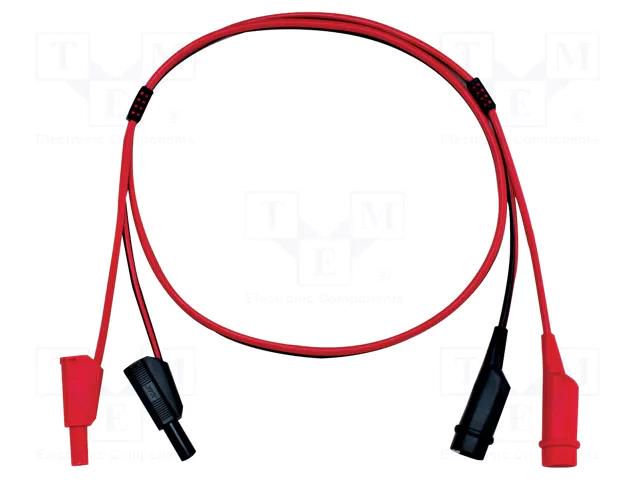 Test lead; 3A; 1m; red and black GW INSTEK GTL-203A