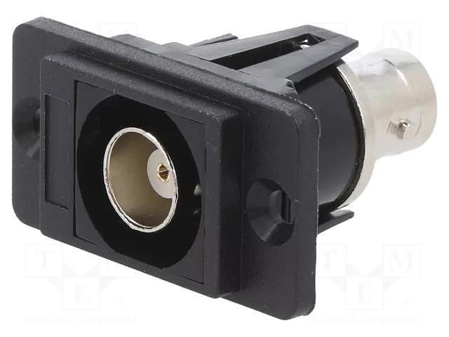 Coupler; BNC socket,both sides; 50Ω; DUALSLIM; silver; plastic CLIFF CP30737