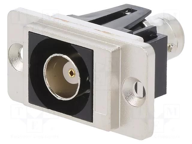 Coupler; BNC socket,both sides; 50Ω; DUALSLIM; silver; metal; 29mm CLIFF CP30737M