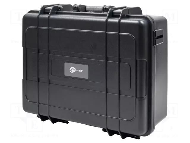 Hard carrying case; black; plastic SONEL WAWALXL12