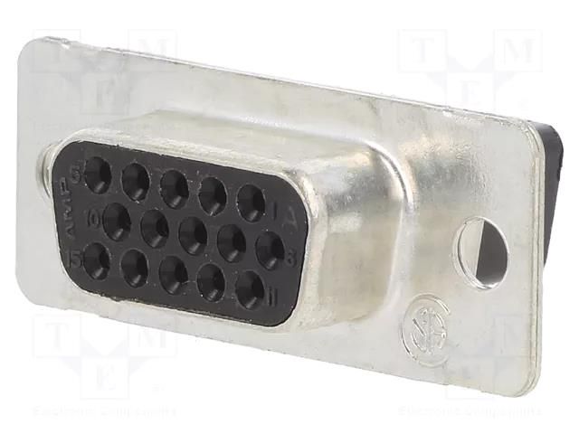 Connector: D-Sub HD; PIN: 15; plug; female; Type: w/o contacts TE Connectivity 1658681-1