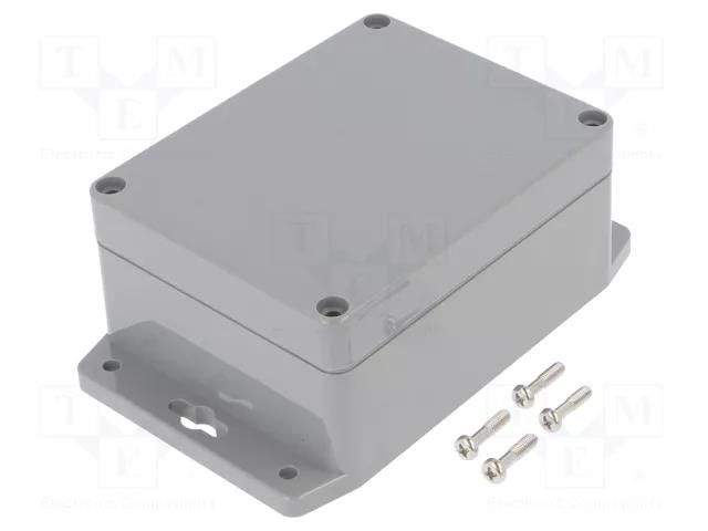Enclosure: multipurpose; X: 90mm; Y: 115mm; Z: 55mm; ABS; dark grey GAINTA G311MF-IP67