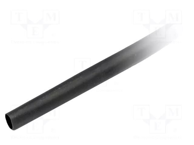 Heat shrink sleeve; glueless,flexible; 2: 1; 6.4mm; black; RNF-100 TE Connectivity RNF-100-1/4-0-SP