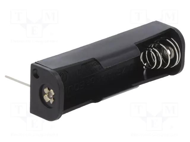 Holder; AA,R6; Batt.no: 1; PCB,THM; for PCB; polypropylene; steel KEYSTONE KEYS2460