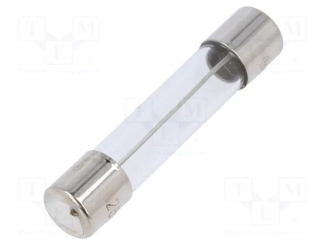 Fuse: fuse; 500mA; 250VAC; time-lag; glass; 6.3x32mm; TSA; brass OPTIFUSE TSA-500MA