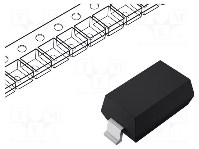 Diode: Zener; 0.5W; 9.1V; SMD; reel,tape; SOD123; single diode; 1uA ONSEMI MMSZ4696T1G