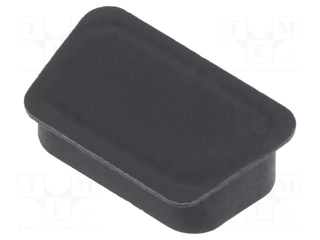 Protection cover; D-Sub 9pin,D-Sub HD 15pin,male connectors AMPHENOL COMMUNICATIONS SOLUTIONS 70518BLF