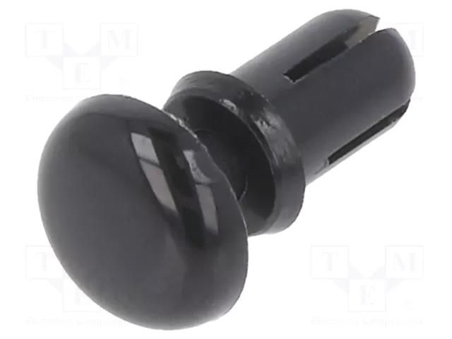 Rivet; polyamide; Rivet diam: 3.5mm; L.rivet: 5.6mm; black KEYSTONE KEYS3443