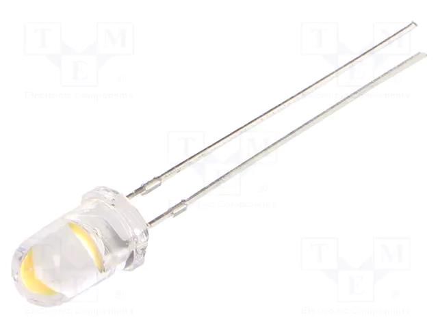 LED; white warm; 5mm; 55000÷65000mcd; 15°; Front: convex; 7÷8.5lm OPTOSUPPLY OSM56V5111A