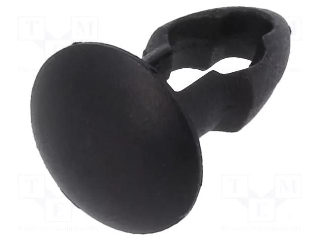 Rivet; polyamide; Rivet diam: 4mm; L.rivet: 4.8mm; black; UL94V-2 KEYSTONE KEYS3313
