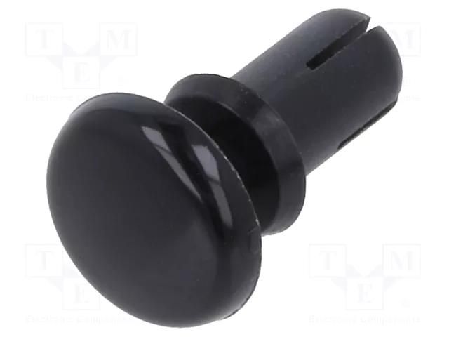 Rivet; polyamide; Rivet diam: 4mm; L.rivet: 7.1mm; black KEYSTONE KEYS3447