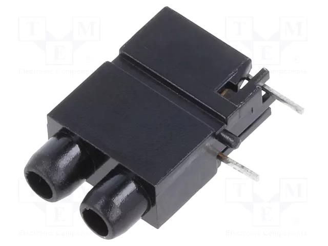 Test jacks; black; insulated; 2mm; Holes no: 2 MENTOR 1813.2231