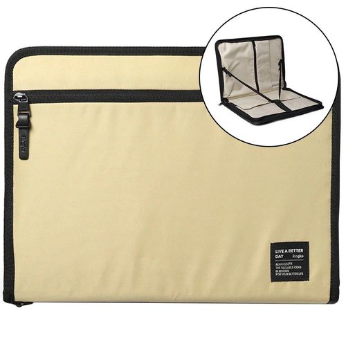 Ringke Smart Zip Pouch for a laptop up to 13&quot; with a stand - beige, Ringke 8809818842145