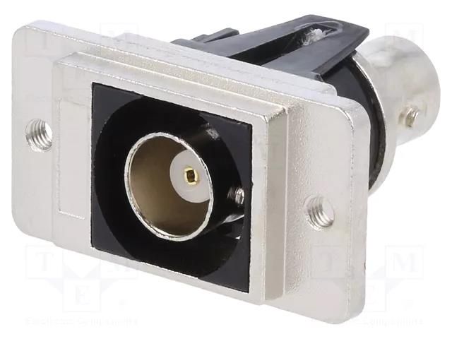 Coupler; BNC socket,both sides; 50Ω; DUALSLIM; silver; metal; 29mm CLIFF CP30737M3