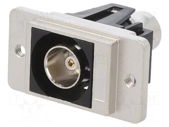 Coupler; BNC socket,both sides; 75Ω; DUALSLIM; silver; metal; 29mm CLIFF CP30738M3