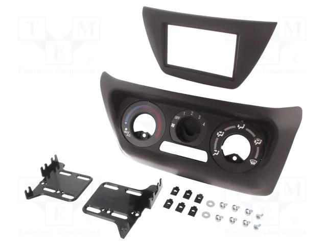 Radio frame; Mitsubishi; 2 DIN; matt black METRA RAM-40.820