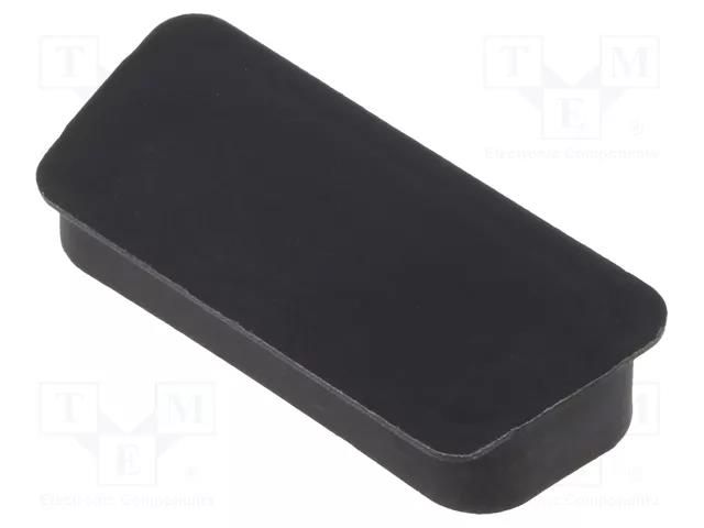 Protection cover; D-Sub 15pin,D-Sub HD 26pin,male connectors AMPHENOL COMMUNICATIONS SOLUTIONS 70519BLF