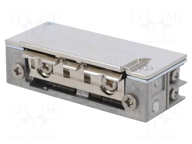 Electromagnetic lock; 12÷24VDC; low current,with switch LOCKPOL 1428RFT12-24VAC/DC