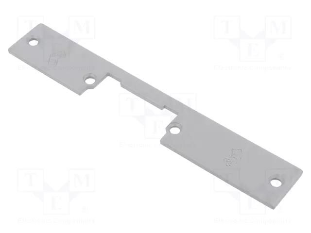 Frontal plate; short,flat; W: 25mm; for electromagnetic lock LOCKPOL LOC-901G