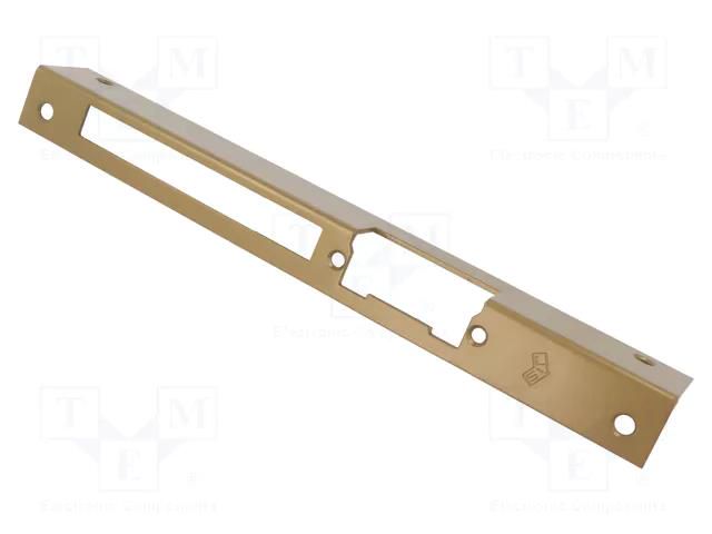 Frontal plate; angular,left; W: 25mm; for electromagnetic lock LOCKPOL LOC-915D