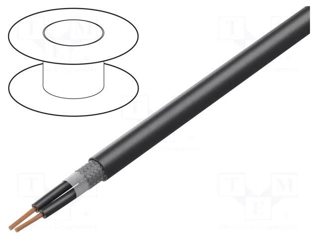 Wire; ÖLFLEX® ROBUST 215C; 2x0.75mm2; black; 300V,500V; CPR: Fca LAPP OL-RB-215C-2X0.75