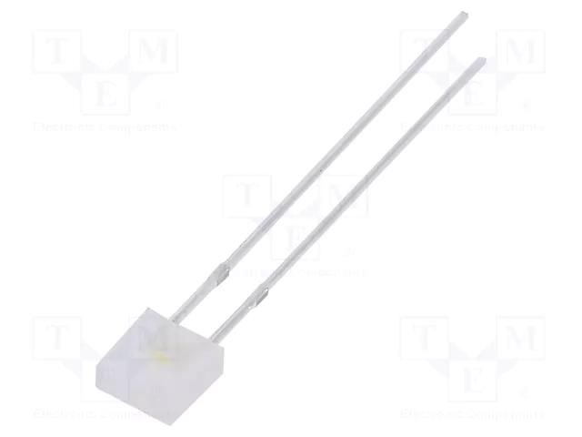 LED; white warm; rectangular; 2x5x5mm; 500÷750mcd; 100°; 20mA OPTOSUPPLY OSM5DK7DA2B