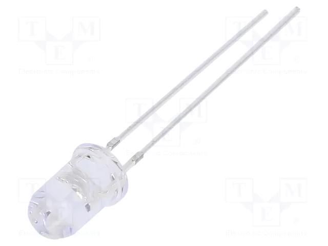 LED; UV; 30°; 12÷20mA; P: 150mW; 360÷370nm; 5VDC; THT; Front: convex OPTOSUPPLY OSV1YL5A31A-5V