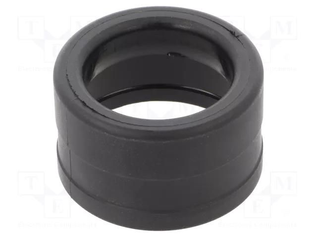Conduit end cover; polyamide; HelaGuard; black; Size: 34 HELLERMANNTYTON PAEC34-PA66-BK