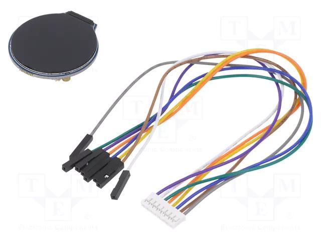 Display: LCD; graphical,matrix  IPS; 240x240; 40.4x37.5mm; 1.28" WAVESHARE WSH-19192