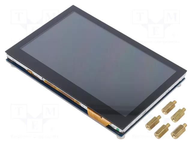 Display: LCD; graphical,matrix  IPS; 800x480; 106.1x67.8mm; 4.3" WAVESHARE WSH-16249