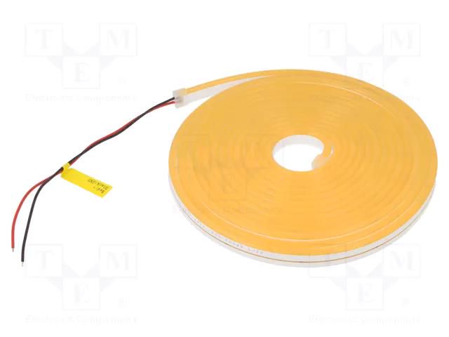 NEON LED tape; gold; 2835; LED/m: 120; 6mm; IP65; 8W/m; Thk: 12mm IPIXEL LED N006120BC1LZ-GY