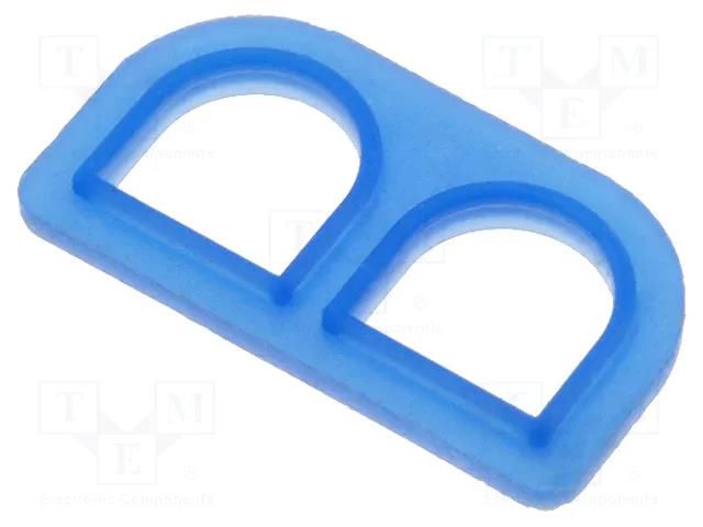 Profile gasket; Universal MATE-N-LOK; 6.35mm; PIN: 2; Layout: 1x2 TE Connectivity 794269-1