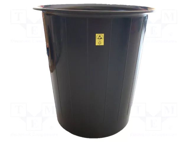 Waste bin; ESD; 310x300mm; 13l; black; <100kΩ EUROSTAT GROUP ERS-410942473