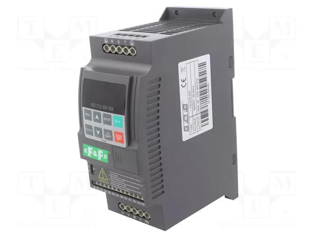 Inverter; 4kW; 3x400VAC; 3x380÷400VAC; Programming: foil keypad F&F FA-3HS-040