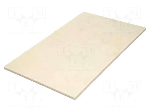 Sheet; Dim: 610x1000mm; Thk: 20mm; natural; 0.61m2 MITSUBISHI CHEMICAL ADV. MATERIALS 16091194N020061010