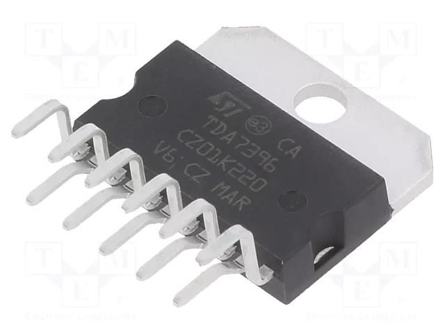 IC: audio amplifier; Pout: 65W; 8÷18VDC; Ch: 1; Amp.class: AB; 2Ω STMicroelectronics E-TDA7396